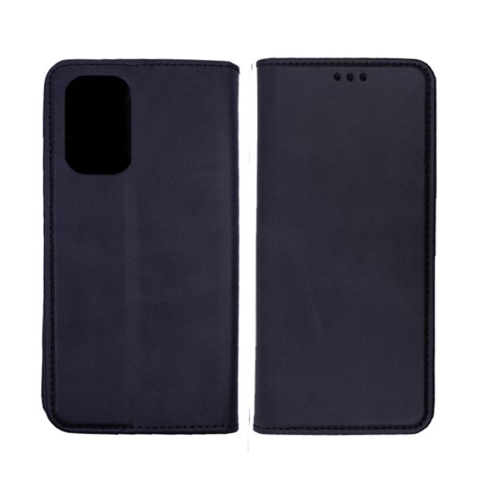 Capa Flip de Couro com Bolso Interno para Oppo A54 Preto